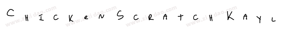 Chicken Scratch Kayli字体转换